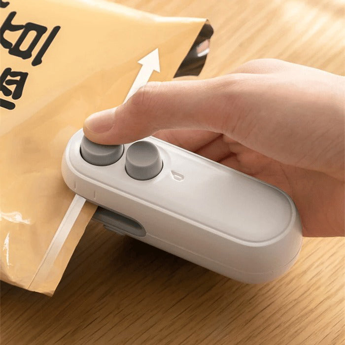 ✨ Última Venta 49% DE DESCUENTO 💥 Pequeña Selladora Magnética Recargable 2 en 1 para Snacks - Máquina de Sellado Mini para el Hogar